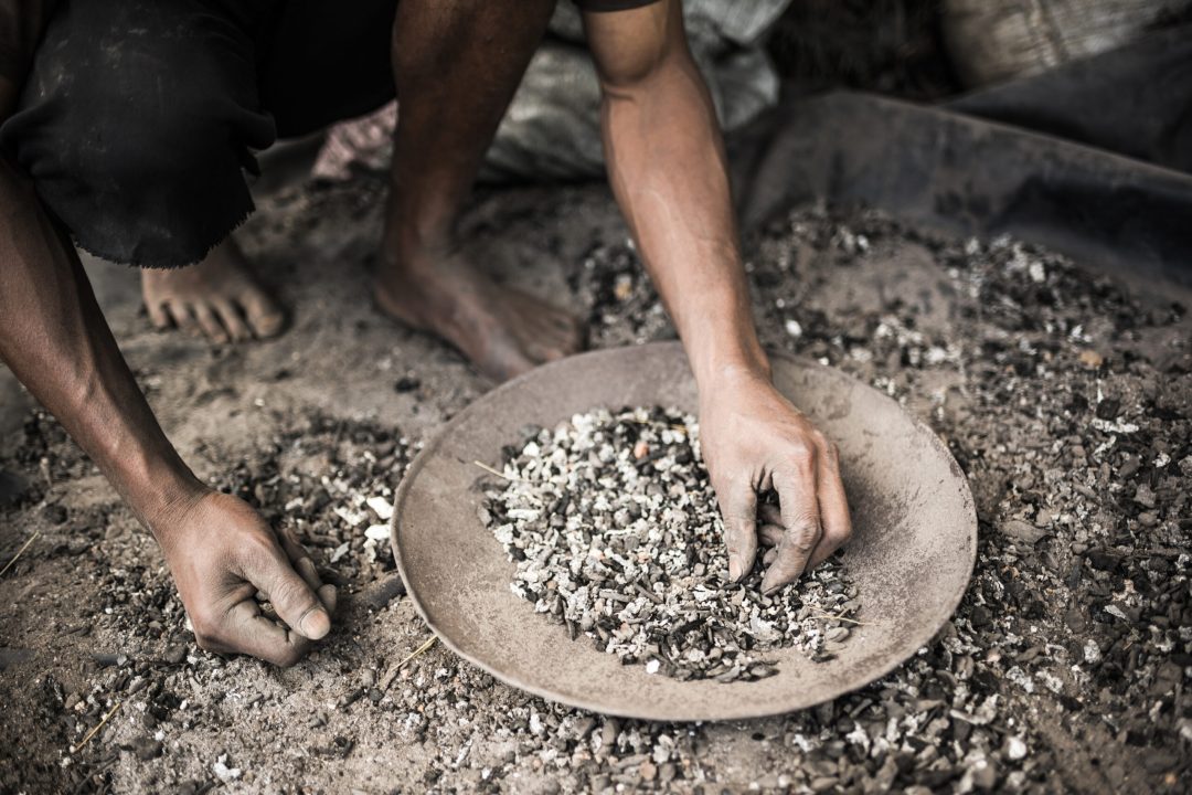 Making aluminium near Ambatolampy in the Central Highlands of Madagascar